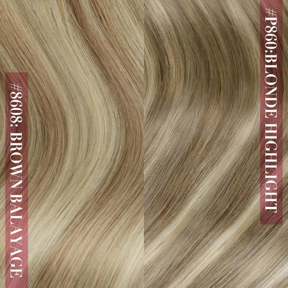 Clip-in Echthaar Extensions Ombre 50cm – Volumenspendend & Vielseitig