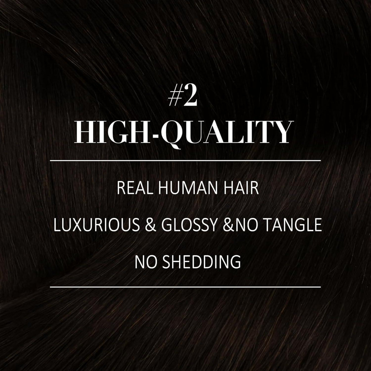 Clip-in Echthaarverlängerung Braun 35cm – Remy Haar 120g