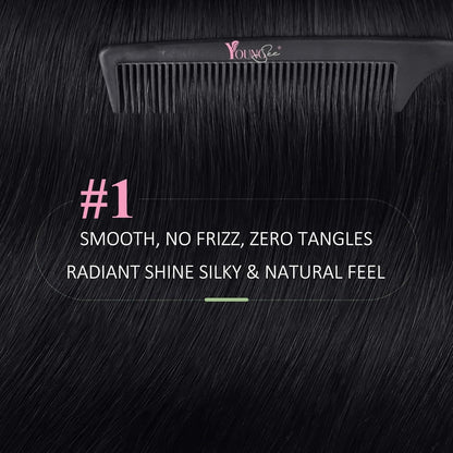 Echthaar Tape Extensions Schwarz 70 cm – Remy Haarextension