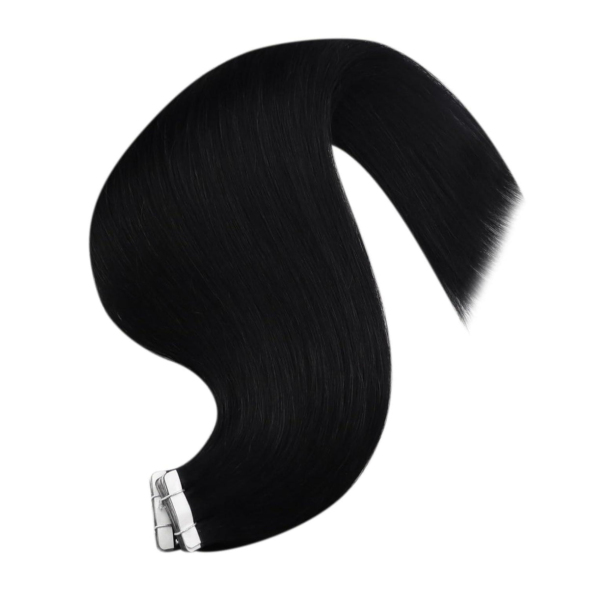 Echthaar Tape Extensions Schwarz 70 cm – Remy Haarextension