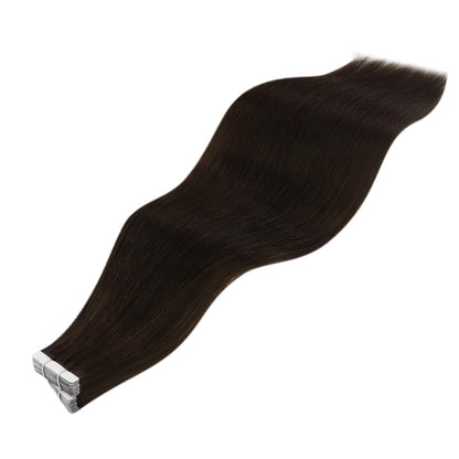 Echthaar Tape Extensions Braun 60cm - Haarverlängerung