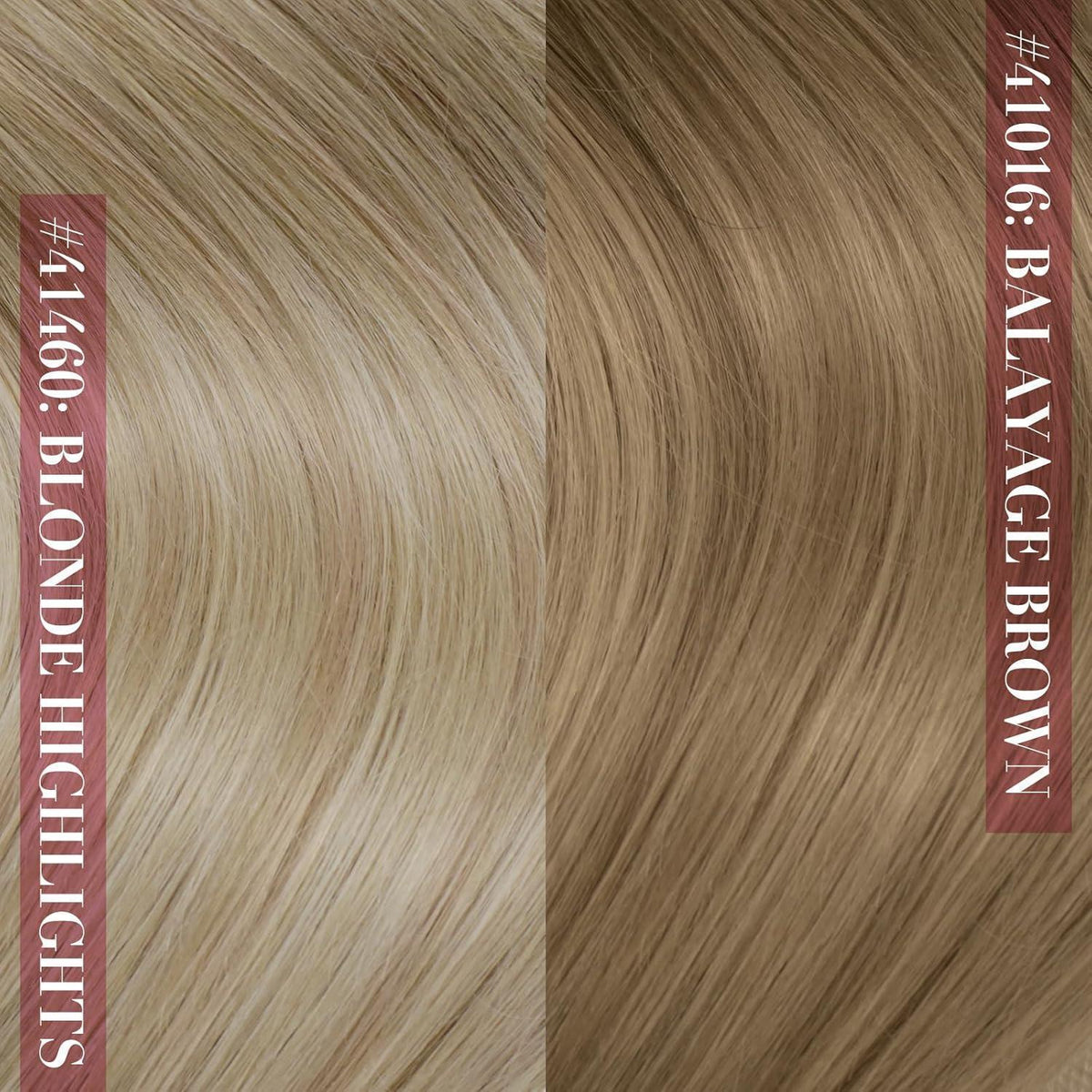 Echthaar Clip-in Extensions Balayage Blond Dunkelbraun 45cm