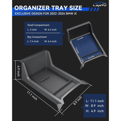 Mittelkonsolen Organizer Tray für BMW iX 2022-2026