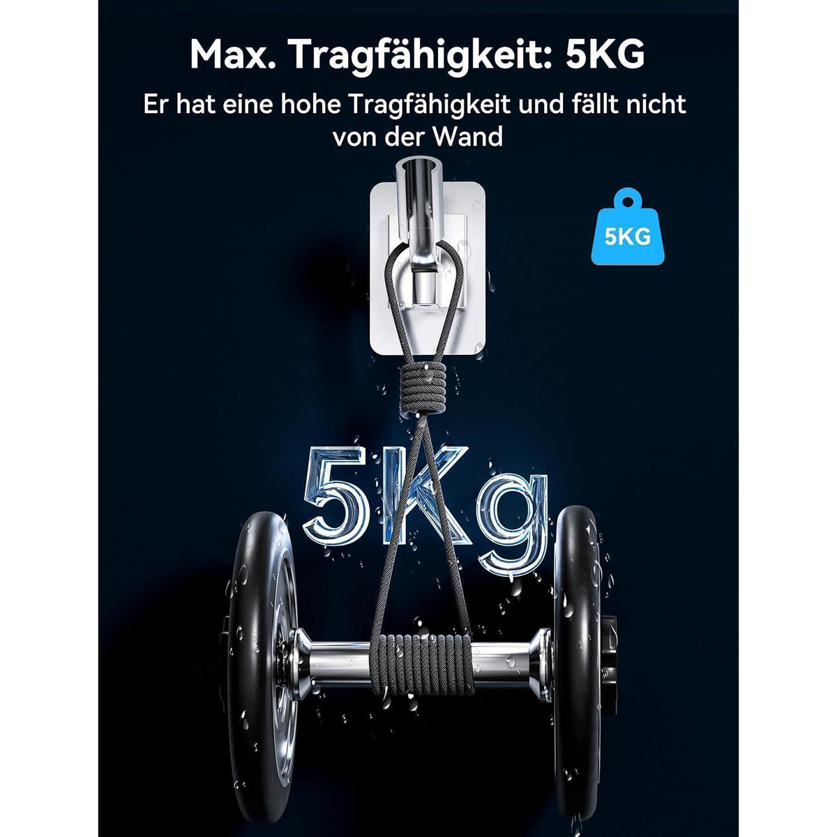 Duschkopfhalterung ohne Bohren, Verstellbar & Robust