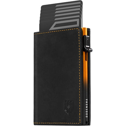 Slim Wallet mit Münzfach und RFID-Schutz | SchwarzGelb