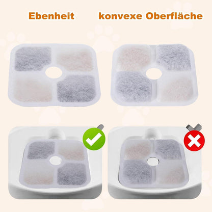 Katzenbrunnenfilter 16er Set mit Schläuchen
