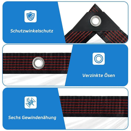 Transparente Plane mit Ösen – Wasserdicht & Wetterfest 2x5m