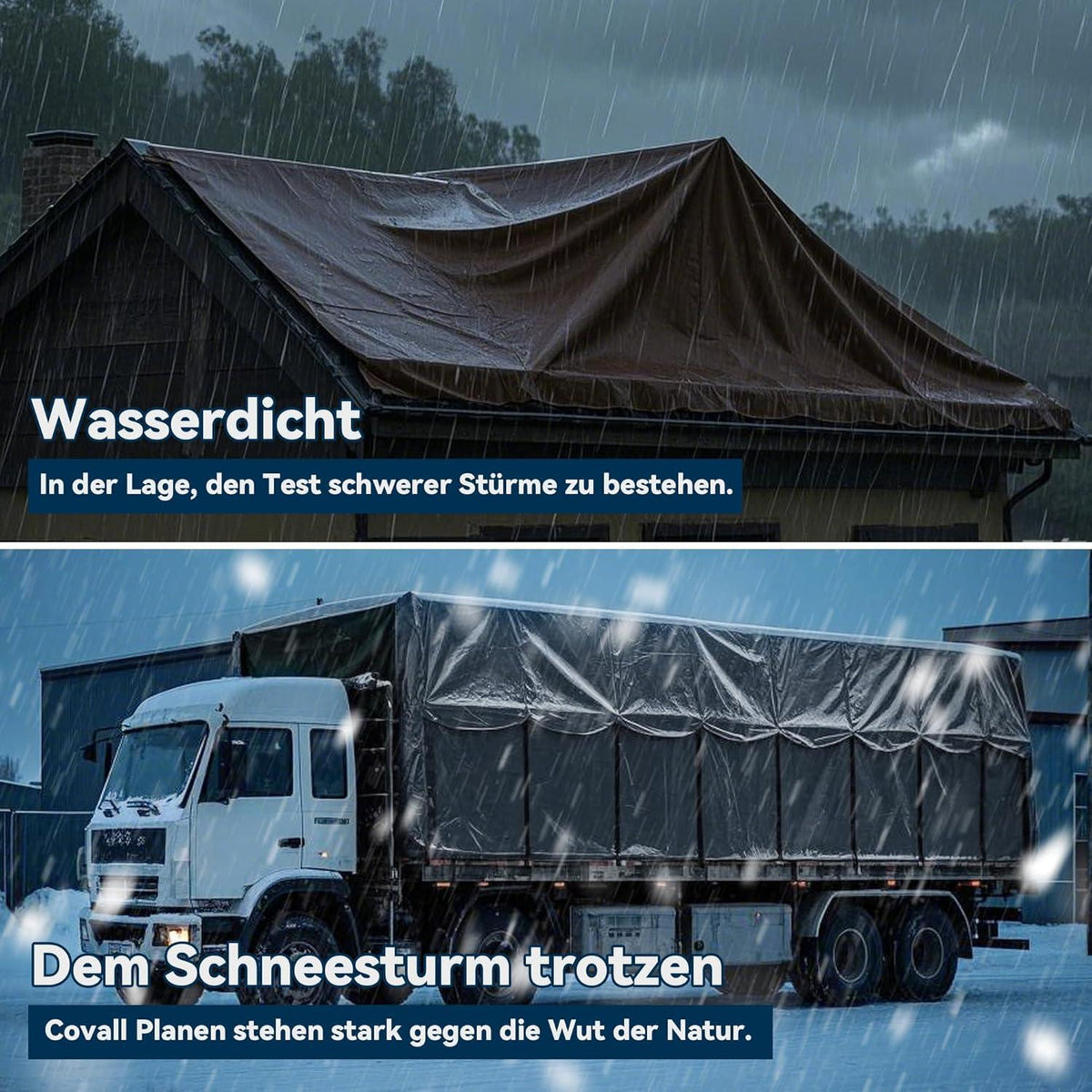 Schwerlastplane 4x6m | 260g/m² | Reißfest & Wasserdicht