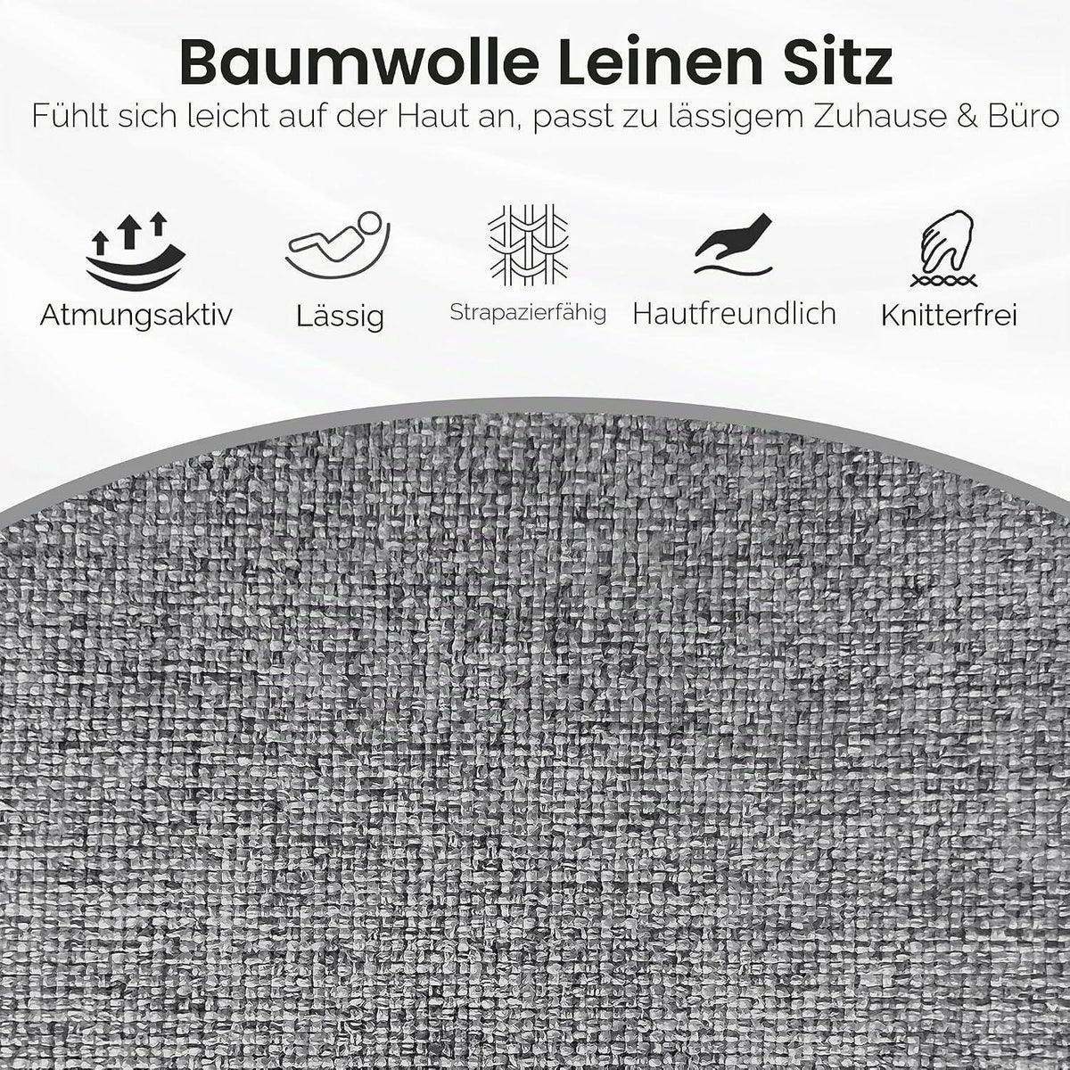 Graue Samt Esszimmerstühle 2er Set mit Armlehnen & Drehsitz