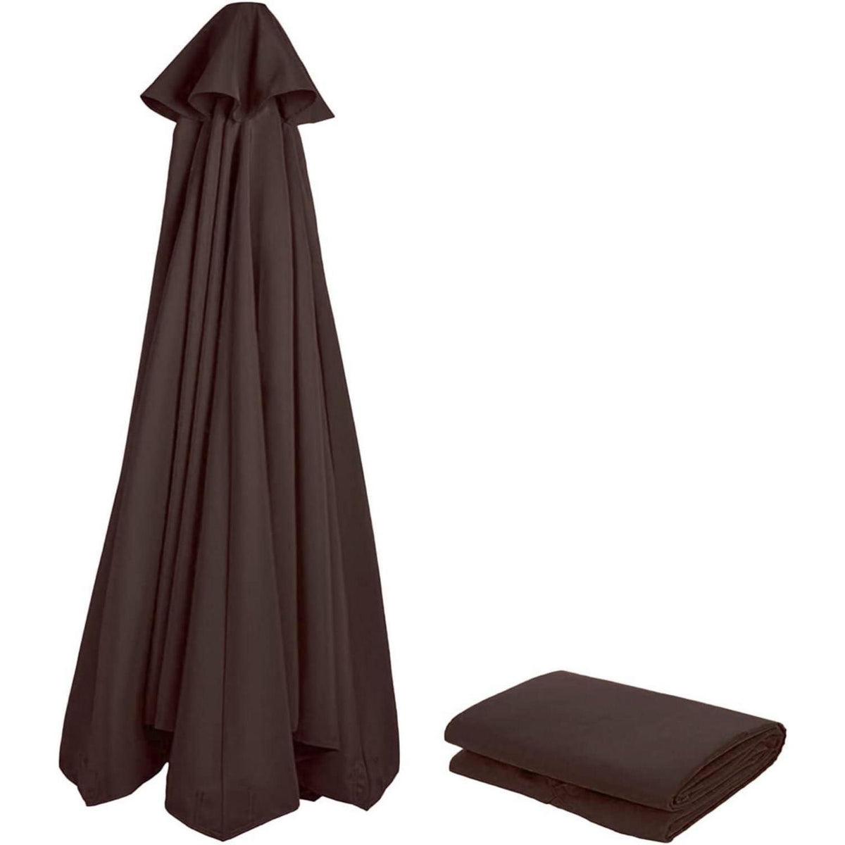Sonnenschirm Ersatzbezug 3m-350cm UV80+ Anthrazit/Beige/Dunkelgrün