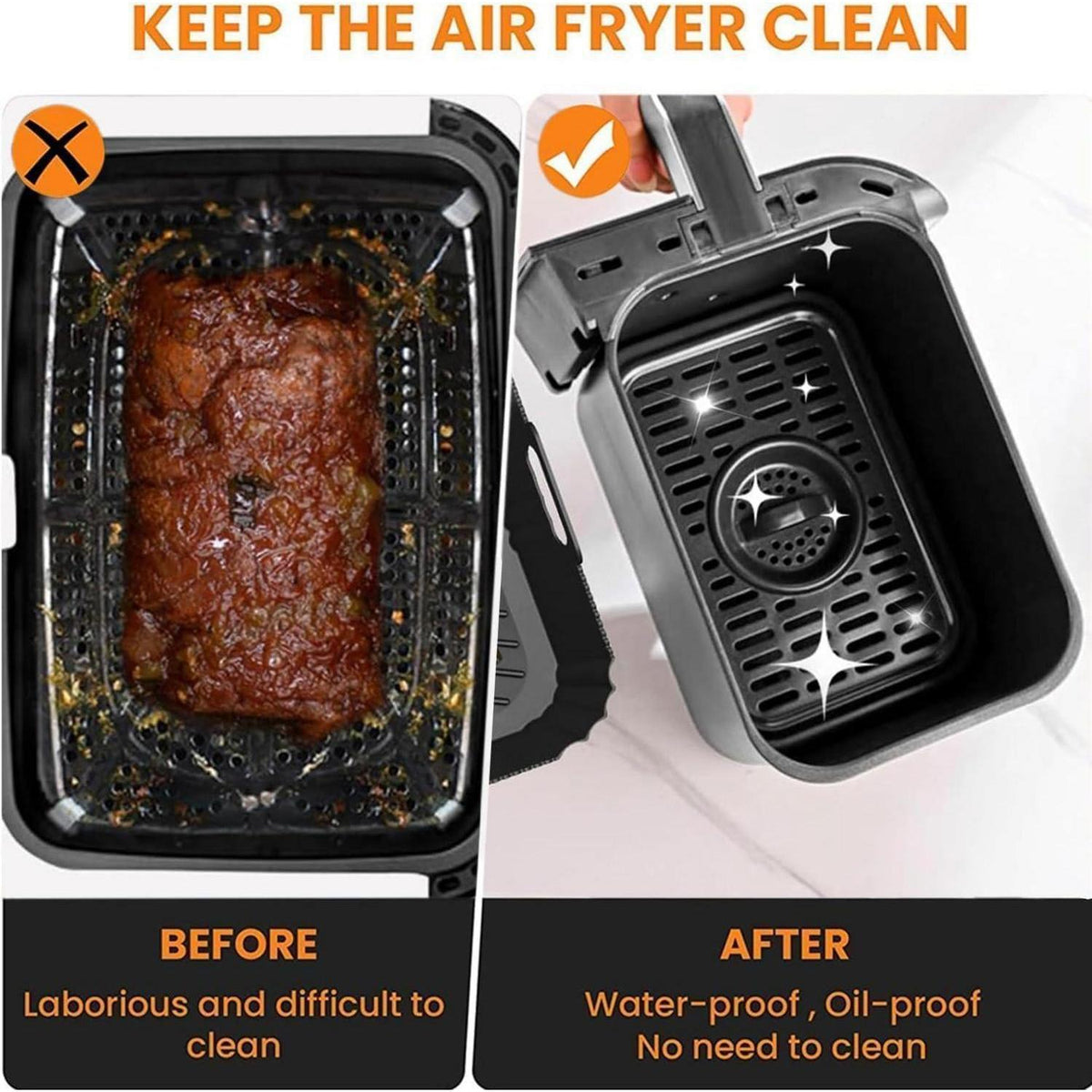 100x Airfryer Backpapier für Philips Dual Basket 3000/5000 Serie