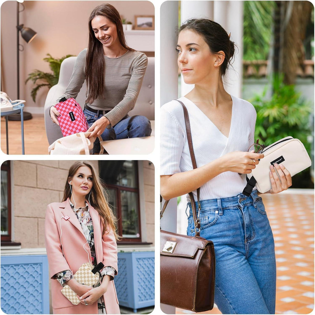 Mini Kühlbox für Lunch & Snacks – Gefrierbare Tasche Beige