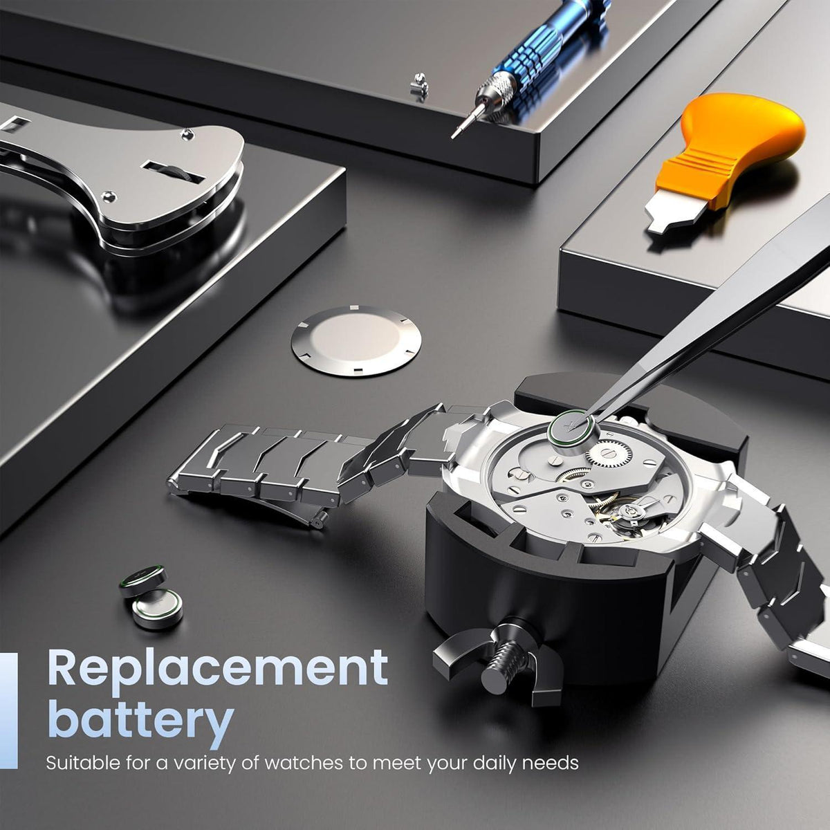 Uhrenwerkzeug Set für Batteriewechsel & Reparatur