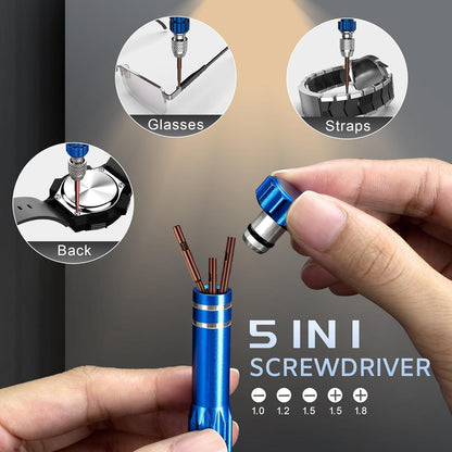 Uhrenwerkzeug Set für Batteriewechsel & Reparatur