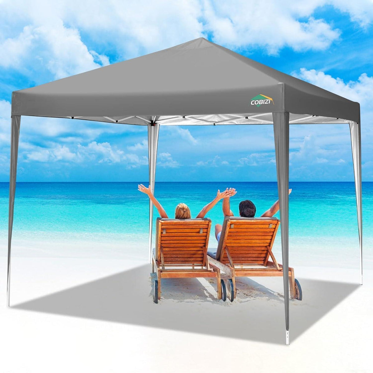 Faltpavillon 3x3m wasserdicht – Partyzelt für Garten & Strand