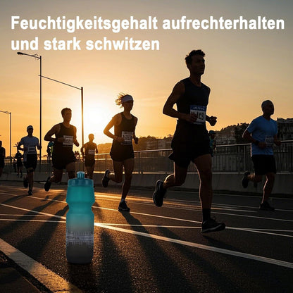 Auslaufsichere Fahrrad Trinkflaschen 750 ml 2er-Pack BPA-frei Grau/Rosa Blau