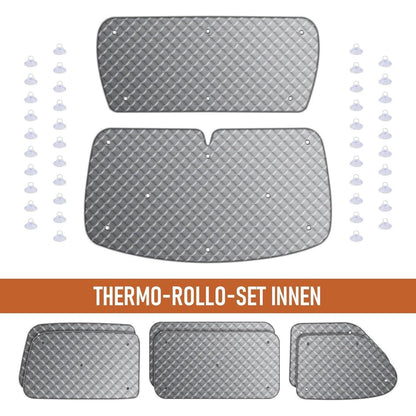 Thermo Jalousien Set VW T4 SWB – 8-teilig, Verdunkelung & Isolierung