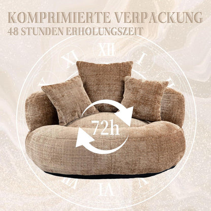 Lazy Sitzsack mit hoher Lehne – Bequemer Lounger für Wohnzimmer