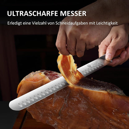 Schinkenmesser 30 cm mit Rosenholzgriff – Profi Küchenmesser