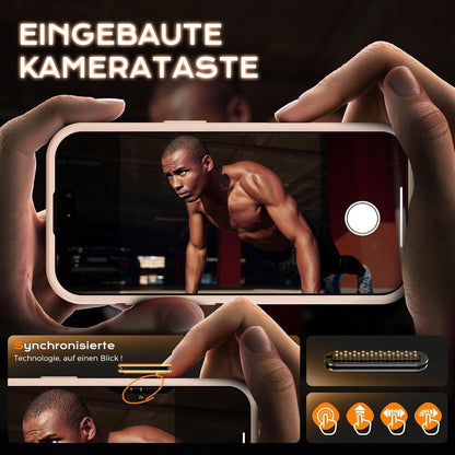 iPhone 16 Pro Hülle mit Ständer und Kameraschutz, Wüstensand