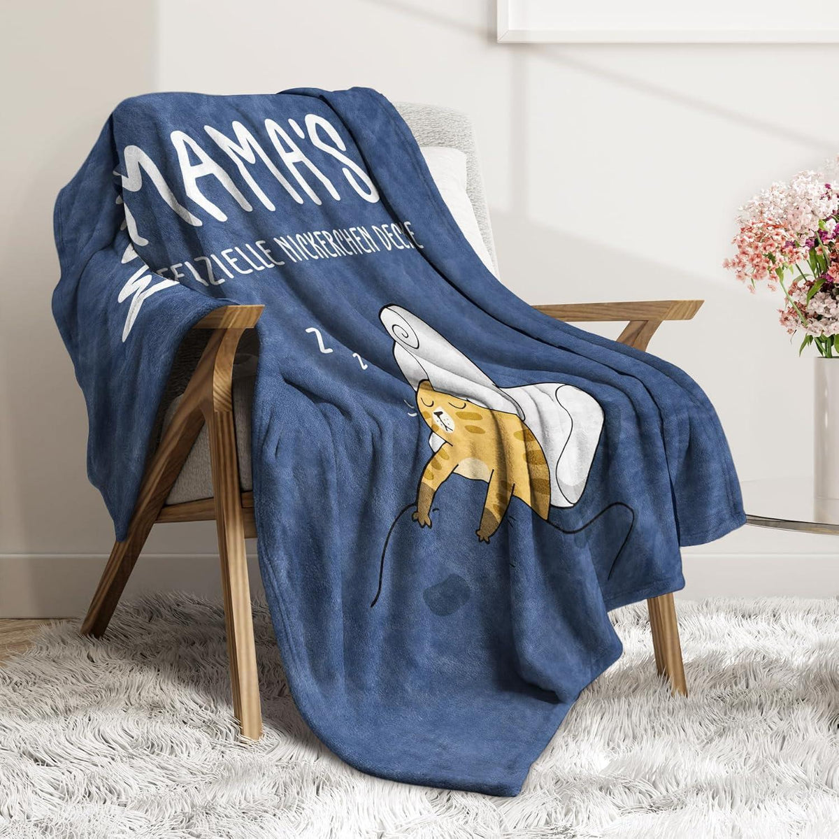 Kuscheldecke für Mama – Weiche Flanelldecke Geschenk für Mütter