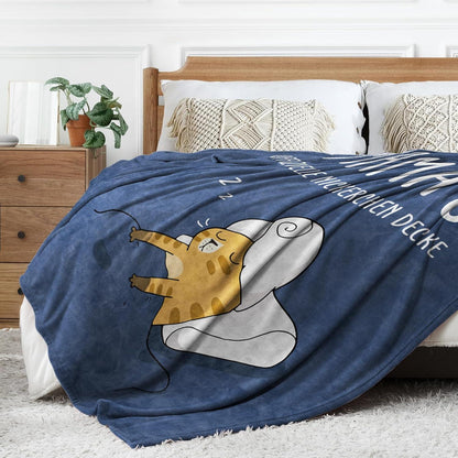 Kuscheldecke für Mama – Weiche Flanelldecke Geschenk für Mütter