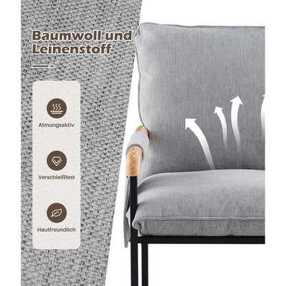 Loungesessel Grau – Bequemer Ohrensessel für Wohnzimmer & Co.
