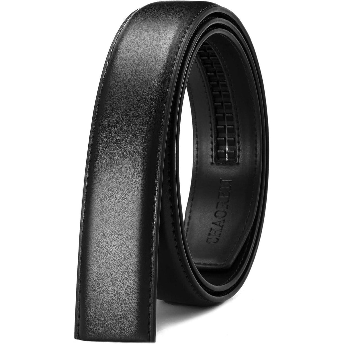 Herren Gürtel Automatik 35mm zuschneidbar schwarz in Lederoptik