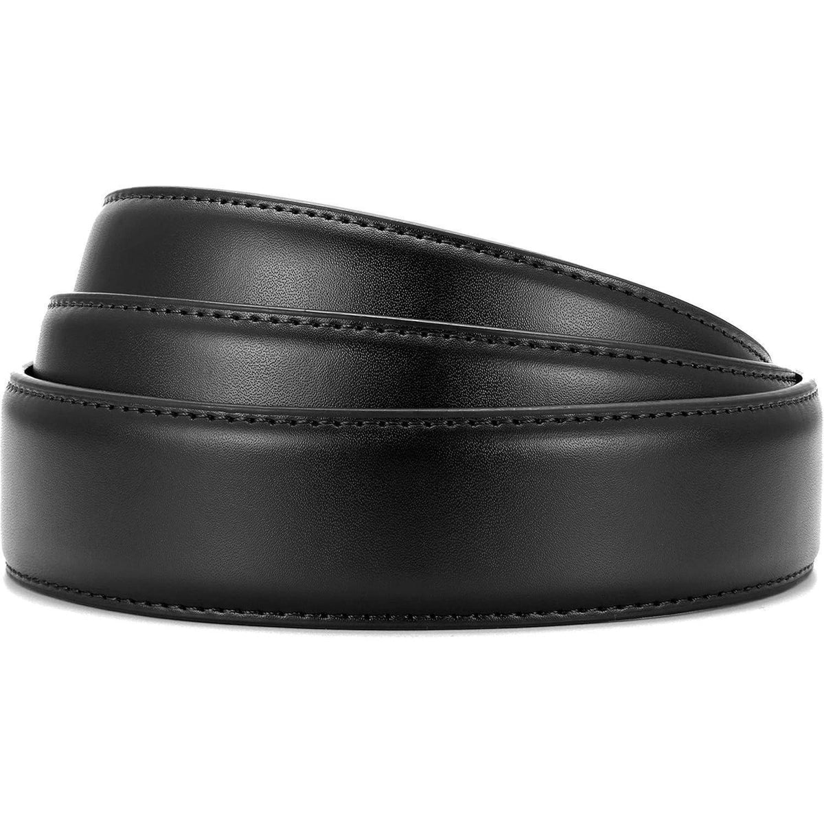 Herren Gürtel Automatik 35mm zuschneidbar schwarz in Lederoptik