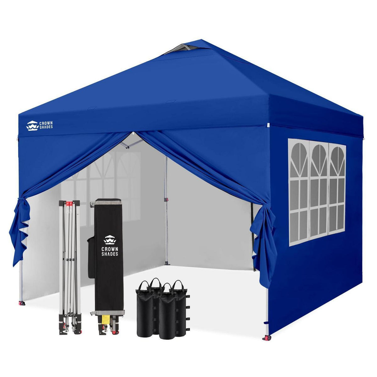 3x3m Faltpavillon wasserdicht mit Seitenwänden & UV-Schutz