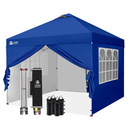 3x3m Faltpavillon wasserdicht mit Seitenwänden & UV-Schutz