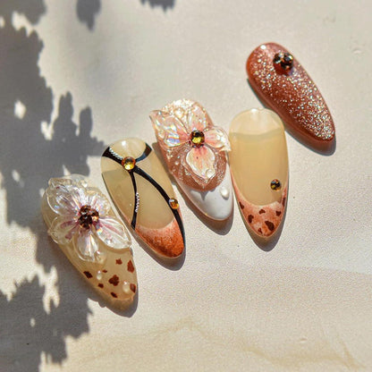 3D Nagelsticker Blumen – Nail Art Aufkleber für Sommerdesign