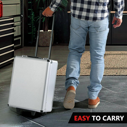 Werkzeugkoffer 799-teilig mit Aluminium-Trolley und Zubehör