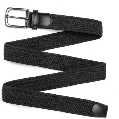 Elastischer Flechtgürtel Herren, Stretch Stoff, lochfrei, 35mm