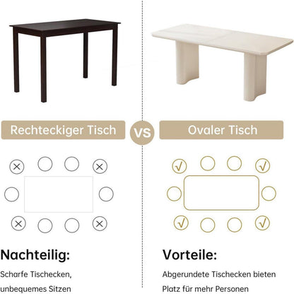Weißer Esstisch 160 cm – Modern & Platzsparend für 4-6 Personen
