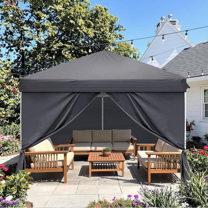 3x3m Faltpavillon wasserdicht mit 4 Seitenwänden