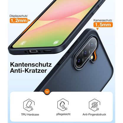 Militärschutz Hülle Samsung Galaxy A56 5G – Stoßfest & Kratzfest Schwarz