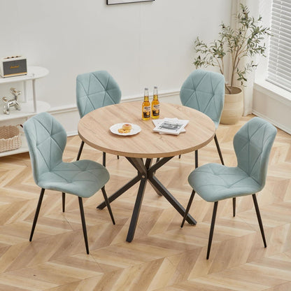 8 Esszimmerstühle Mintgrün, Modern & Gepolstert