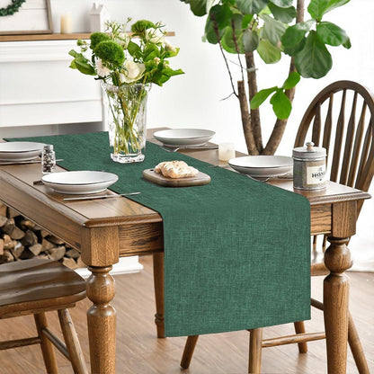 Tischläufer Wald Grün 40x180 cm aus Polyester