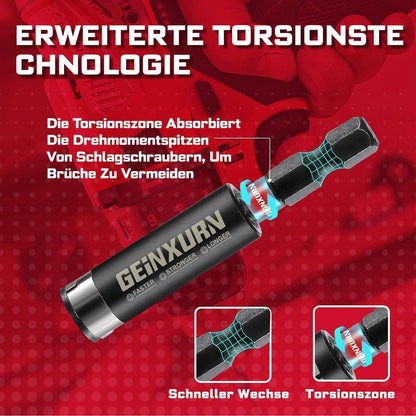 Schlagfester Torx T40 Schrauberbitsatz 50mm, 30 Stück mit Magnet-Bit-Halter