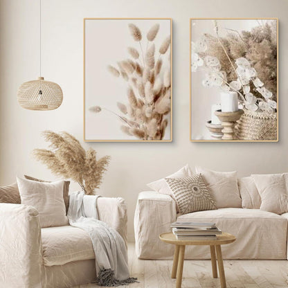 Boho Poster Set 3er Strand Landschaft Wandbilder Leinwand