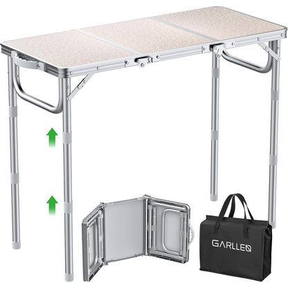 Klapptisch Camping 87x40cm, 3 Höhen, leicht & stabil