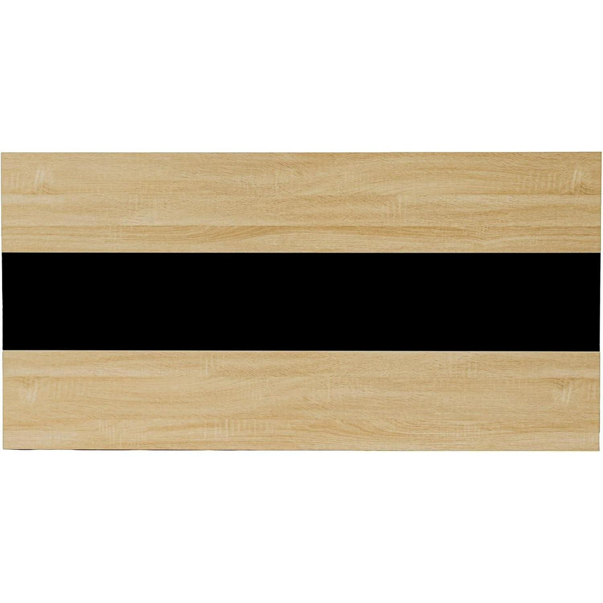 Essgruppe 140cm Eiche-Schwarz Tisch mit 2 Weiß Stühlen