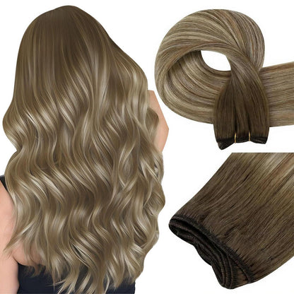 Echthaar Tressen Bundles Blond 30cm – Remy Human Hair #1000