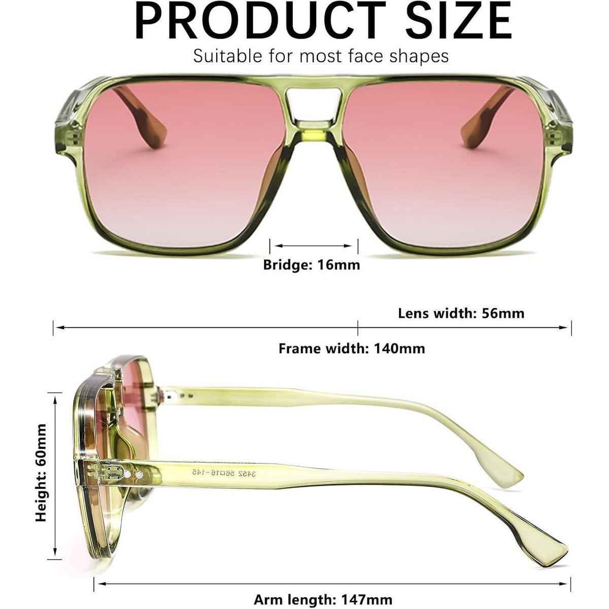 Retro Pilotenbrille Damen Herren - 70er Jahre Vintage Sonnenbrille