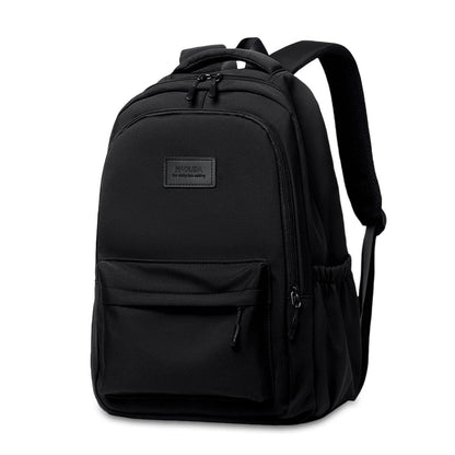 Schulrucksack 15,6 Zoll Laptop Rucksack Schwarz für Teenager