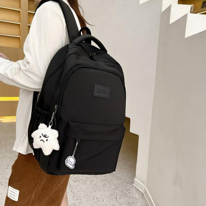 Schulrucksack 15,6 Zoll Laptop Rucksack Schwarz für Teenager