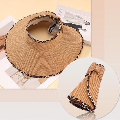 Faltbarer Strohhut mit breiter Krempe – Sonnenschutz & Style