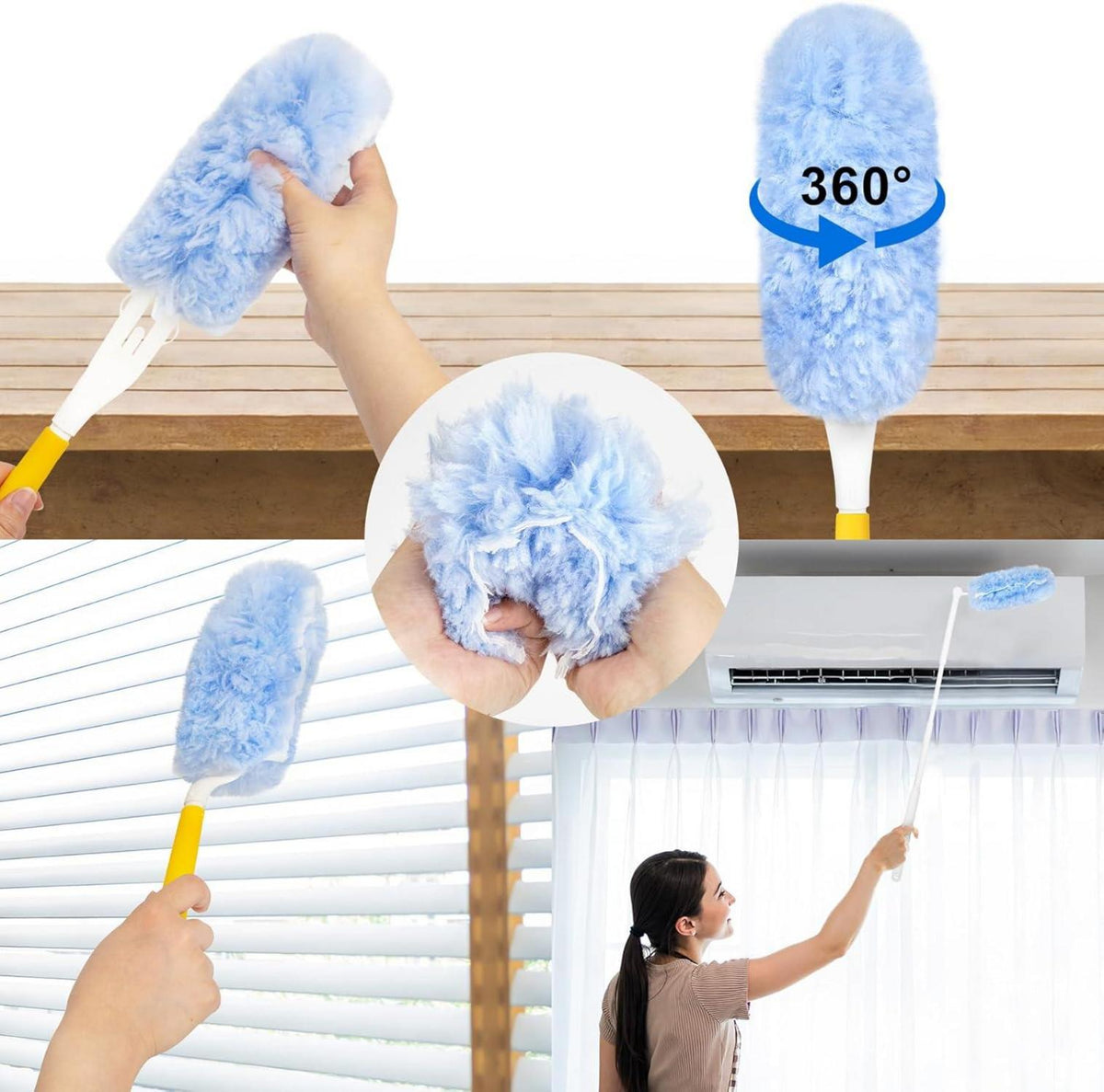 30 Stück Duster 360° Staubmagnet Nachfüllpack für Allergene Tierhaare Staubwedel