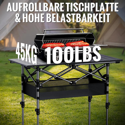 Klapptisch Camping 82x40cm 2-fach höhenverstellbar mit Tasche